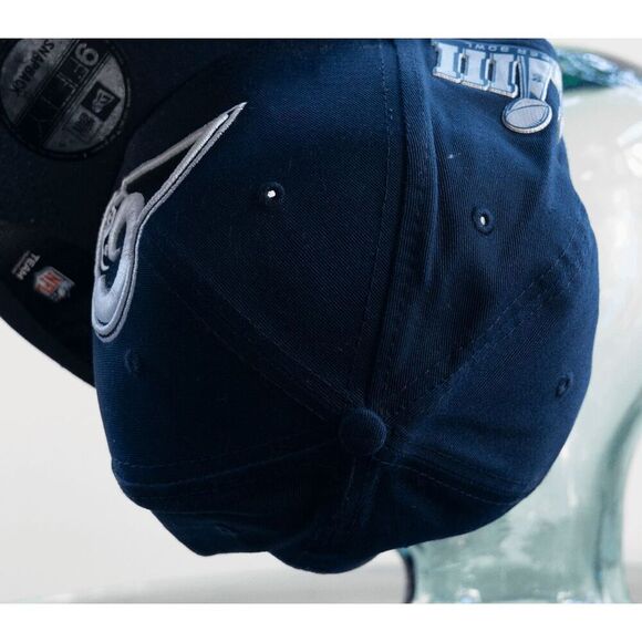 Los Angeles Rams NFL New Era Super Bowl LIII Snapback Cap Hat Navy Blue / White - Picture 6 of 13
